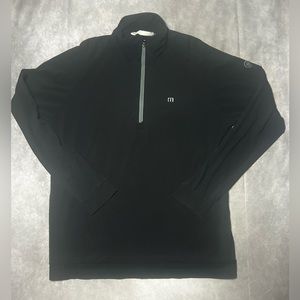 Travis Mathew Cloud 2.0 Quarter 1/4 Zip Pullover Sweater Men’s sz XL Black